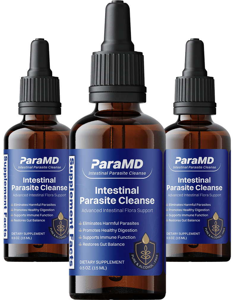 ParaMD Parasite Cleanse Canada — three dropper bottles