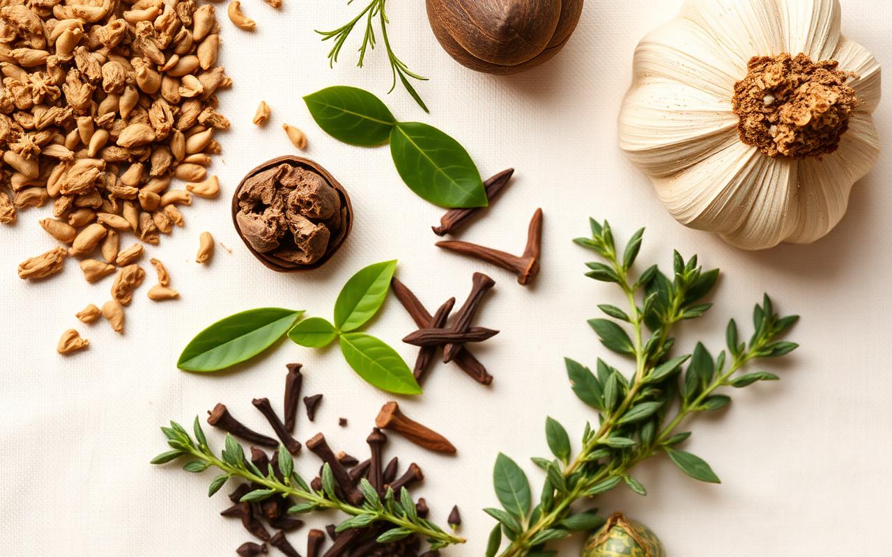 Traditional herbal ingredients used in ParaMD: wormwood, black walnut, clove, garlic